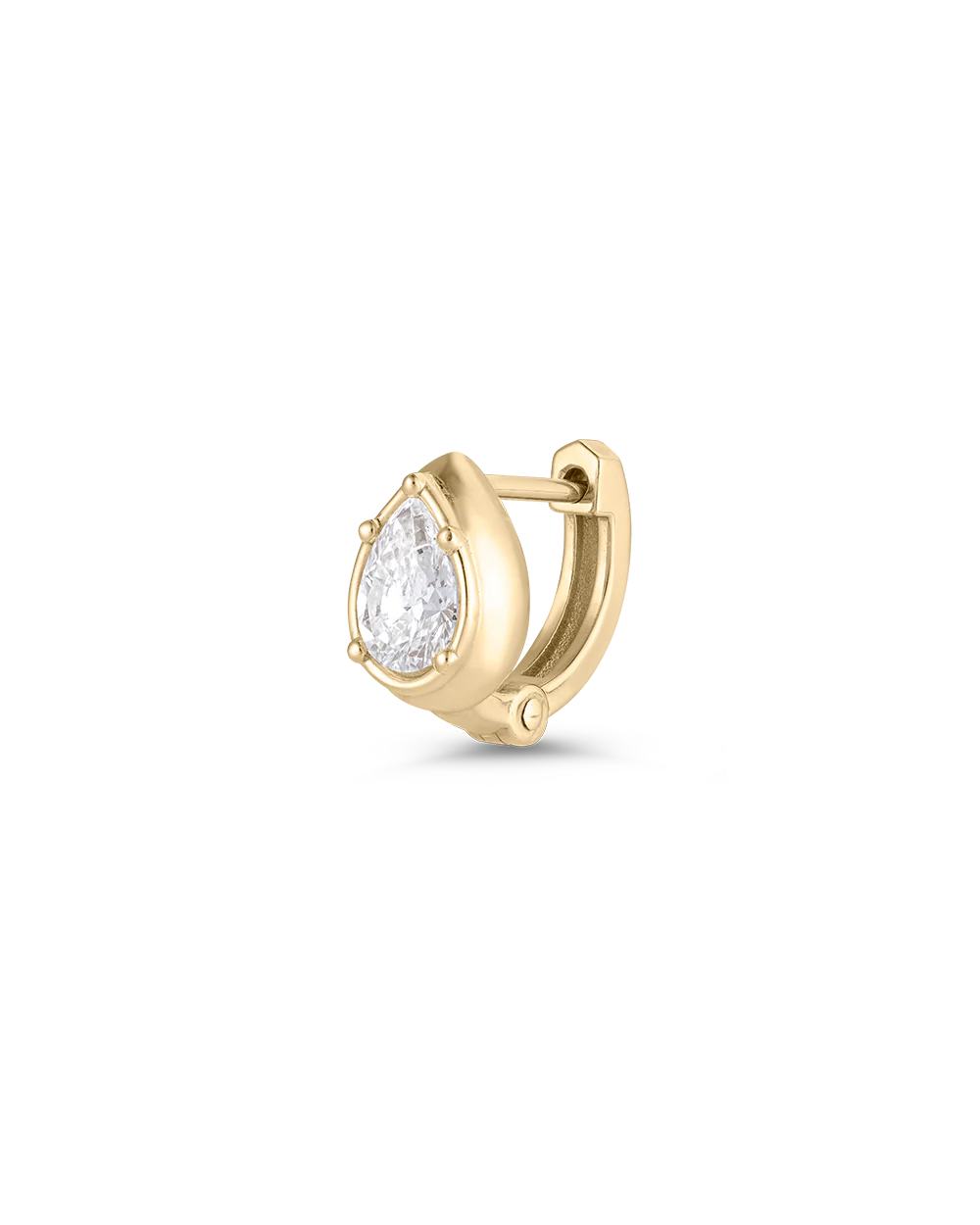 Cleo Pear Diamond Huggies - Image 20