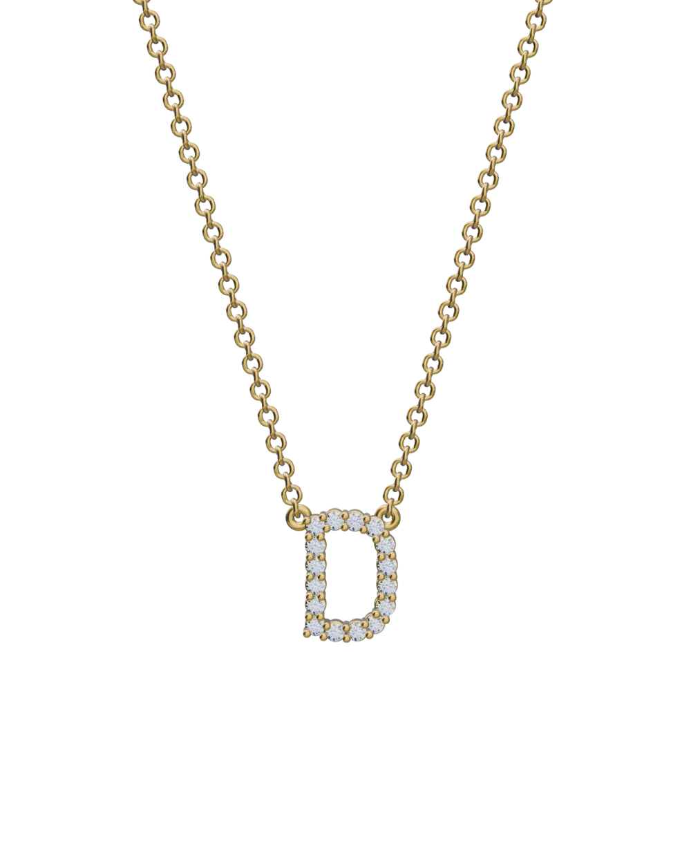 Diamond Initial Necklace - Image 16