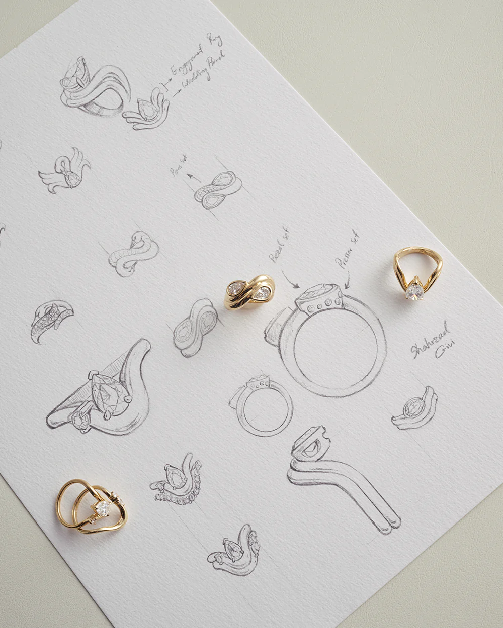 Leda 2.39ct Pear Diamond Engagement Ring - Image 3