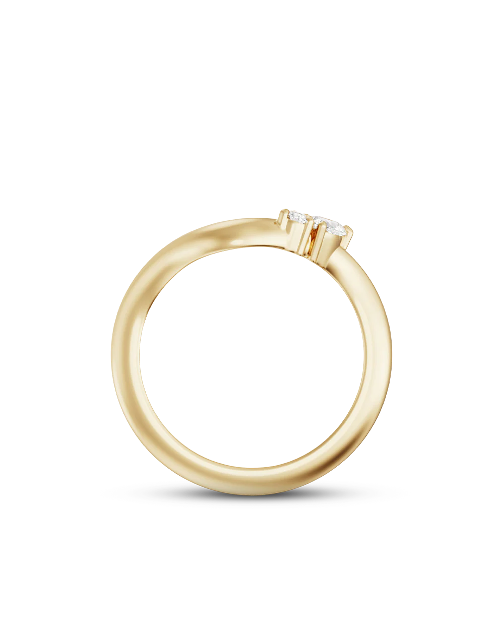Maeve Curved Diamond Band - Image 11