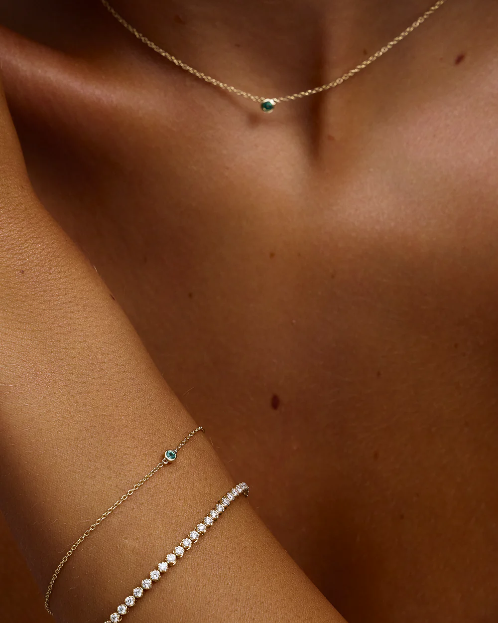 Petite Lab Grown Diamond Tennis Bracelet - Image 10